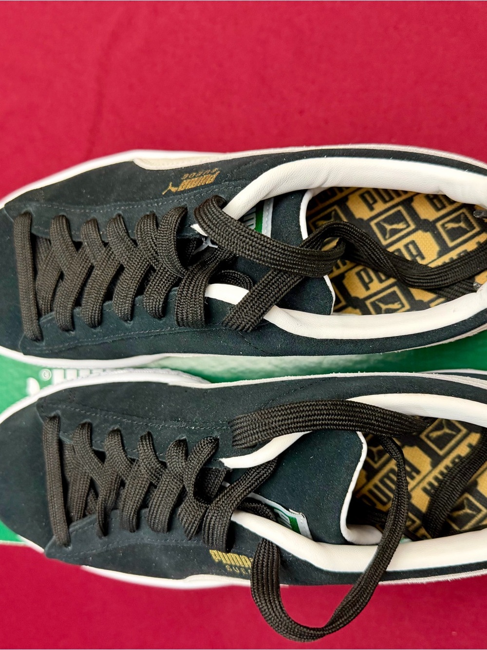 PUMA Suede Classic XXI Women’s Size 6.5 Black White Sneakers (New Never Worn) - Picture 2 of 6